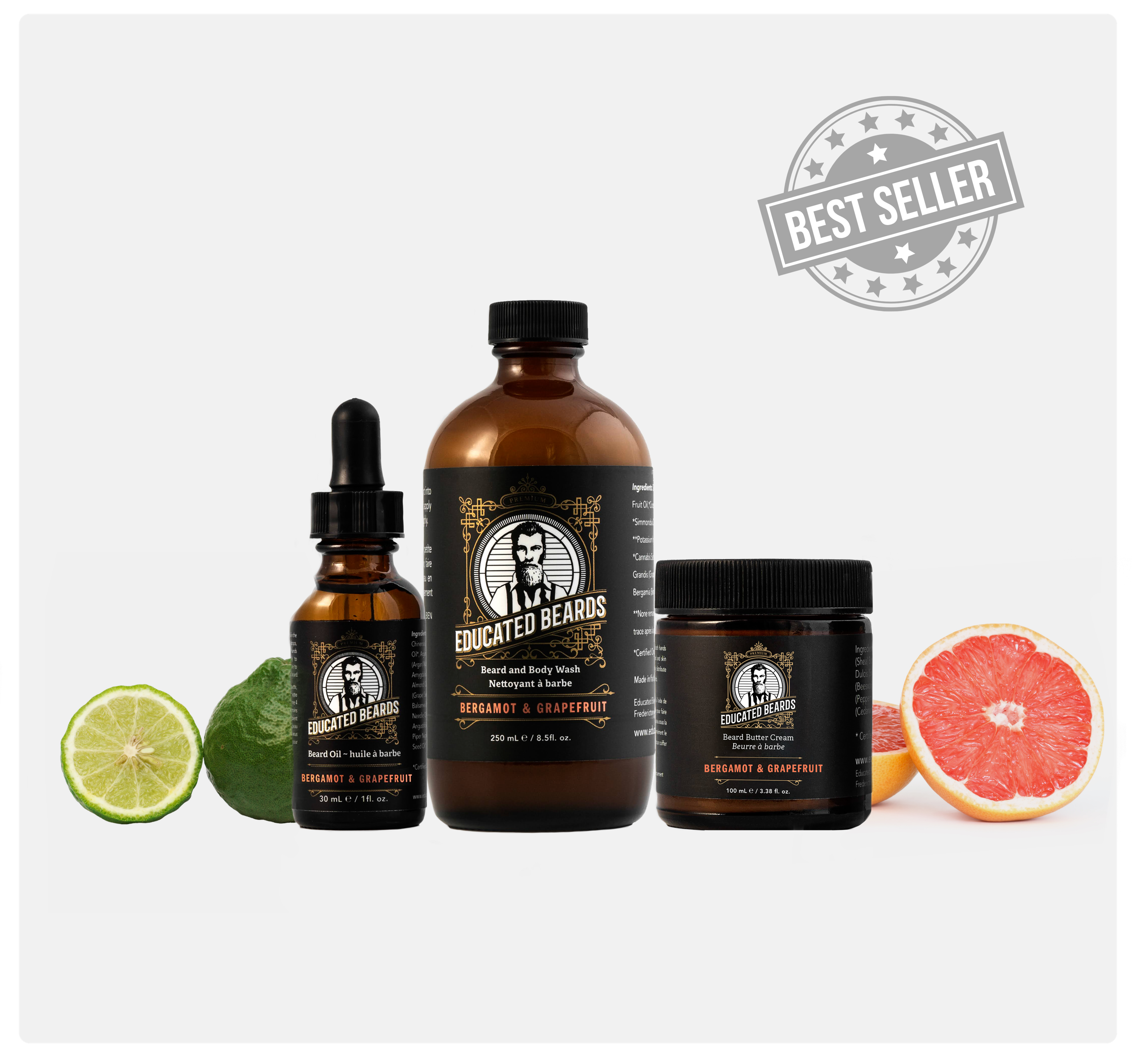 Educated Beards Bergamot Grapefruit